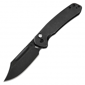 N� CJRB Cutlery Bowie Pyrite Black Stonewash Steel J1942-BST