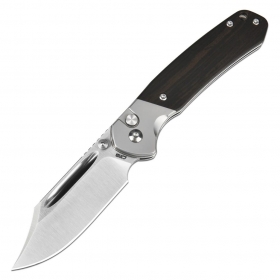 N� CJRB Cutlery Bowie Pyrite Wood J1942-EBN