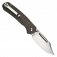 N� CJRB Cutlery Bowie Pyrite OD Green Micarta J1942-ODG