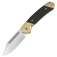 N� CJRB Cutlery Bowie Pyrite Brass + Wood J1942SJ-BREB