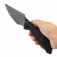 N� Kansept Knives Fenrir Damascus Twill Carbon Fiber K1034D1