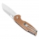 N Kansept Knives Model 6 Brown Micarta T1022A5