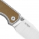 N� Kizer Wharning Brown Norplex UltreX Micarta Ki3738A1