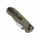 N� Kizer Vanguard Drop Bear 2 Green Micarta V3619.2KC1