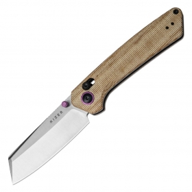 N� Kizer Vanguard Madrac Brown Micarta V3693A2