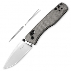 N� Kizer Vanguard Aegis Black Micarta V3774A1