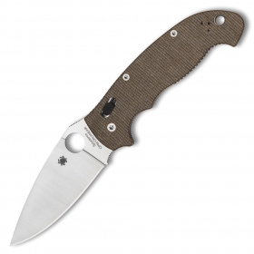 N� Spyderco Manix 2 XL Micarta CPM Cru-Wear C95MPCW2